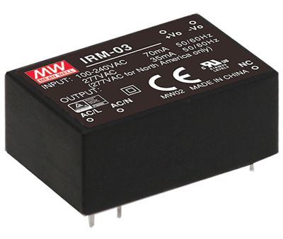 Kretskort strömförsörjning för hackare 230Vac/3,3Vdc 900mA 3W