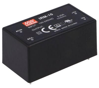 Kretskort strömförsörjning för hackare 230Vac/12Vdc 850mA 10,2W