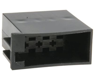 ISO-kontaktkropp 8-polig hane svart strömkontakt (331321)