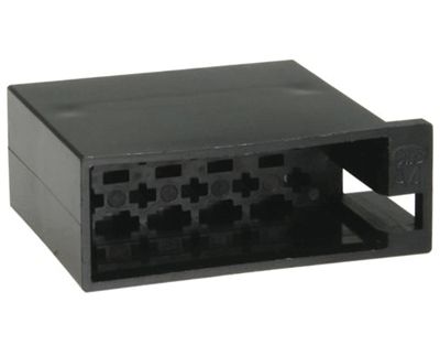 ISO-kontaktkropp 10-polig hane svart AUX-anslutning (331442)