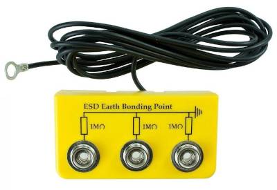 ESD-anslutningsdosa för jordningsarmband 3x10mm