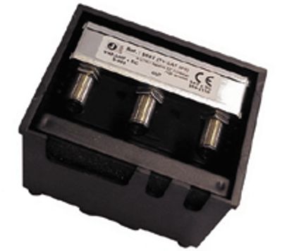 2-delad kombinationsfilter 5-860MHz/950-2150MHz med DC-genomgång *