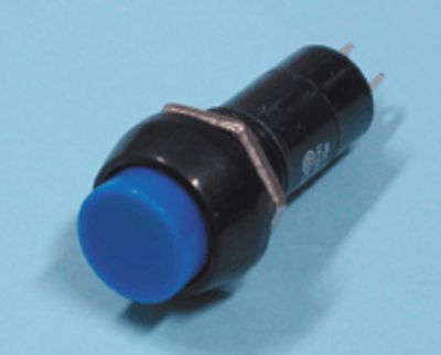 Tryckströmbrytare 1xON-OFF 3A 125Vac blå