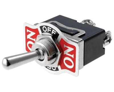 Spakbrytare 10A 250Vac 1xON-OFF-ON (KN3(C)103AA3)