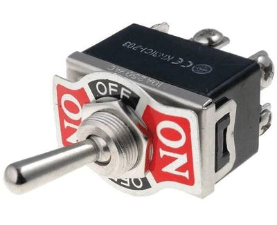 Spakbrytare 10A 250Vac 2xON-OFF-ON (KN3(C)203AA3)