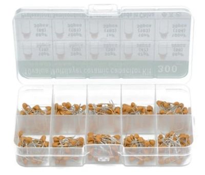 Keramisk kondensatorsats 10pF-100nF 300 st