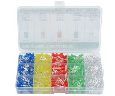 LED-diodsats 5mm 500 st