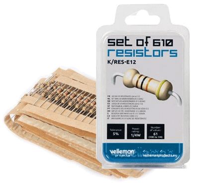motståndssortiment 0,25W 610 st
