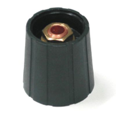 Enhetshuvud, nylon 6mm/21mm svart