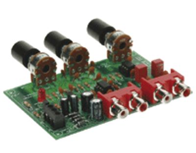 Byggsats för volym- och tonkontrollenhet (stereo)