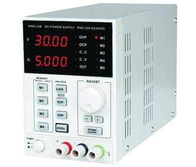Justerbar laboratorieeffektkälla 0-30V 0-5A (switching)