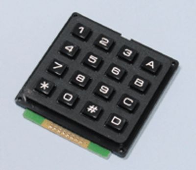 Tangentbord 4x4 numeriskt svart