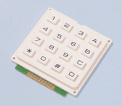 Tangentbord 4x4 numeriskt vitt