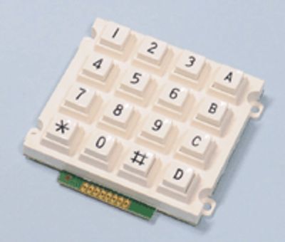 Tangentbord 4x4 numeriskt vitt