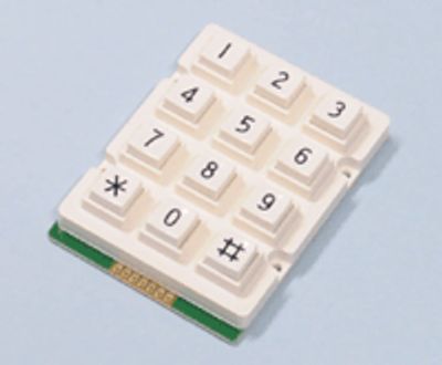 Tangentbord 3x4 numeriskt vitt
