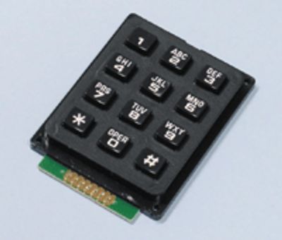 Tangentbord 3x4 alfanumerisk svart