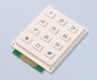 Tangentbord 3x4 numeriskt vitt