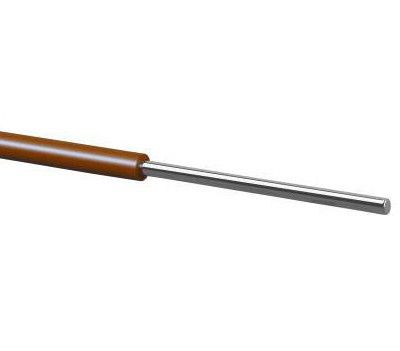 Anslutningstråd 1,0 mm brun 100 m/rulle