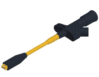 Mätspets 4 mm för säker banankontakt Cat III 1000V svart (972308-100)