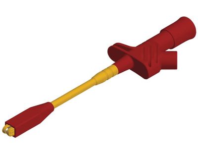 Mätspets 4 mm för säkerhetsbanankontakt Cat III 1000V röd (972308-101)