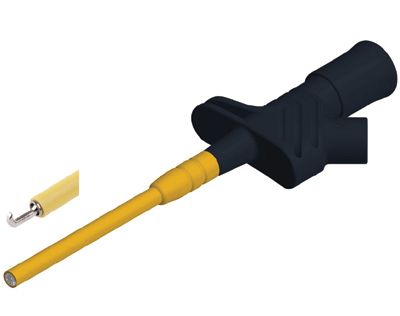 Mätspets 4 mm för säkerhetsbanankontakt Cat III 1000V svart (972309-100)