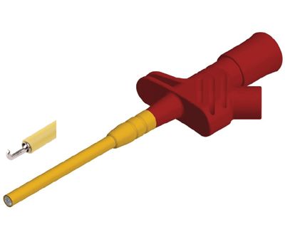 Mätspets 4 mm för säkerhetsbanankontakt Cat III 1000V röd (972309-101)