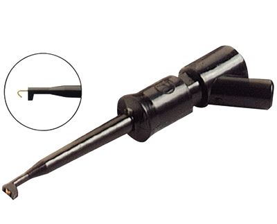 Mätspets 2 mm för banankontakt svart (973501-100)