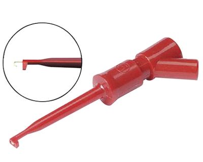 Mätspets 2 mm för banankontakt röd (973501-101)