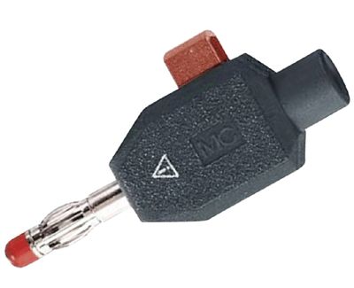 Bananplugg 4 mm fjäderfäste svart