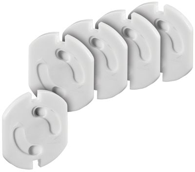 Beröringsskydd för jordad vägguttag 5 st/förp