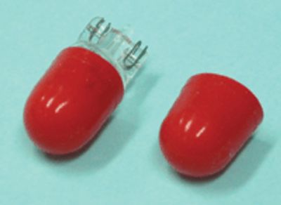 Färgsäkring 10x10mm T10/Ba9s/E10 röd