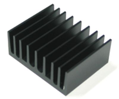 Kylplatta 4,5°K/W 50x63x25mm svart (KS63-50E)