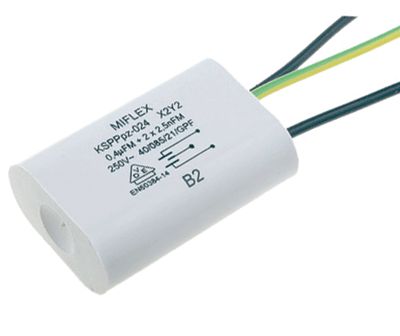 Filterkondensator 400nF/2x2,5nF 250Vac