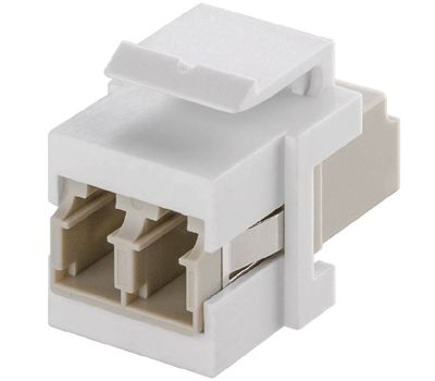LC/LC-kontaktmodul för Keystone-kontaktplats med 2xLC-fiberkontakter (Multimode Duplex)