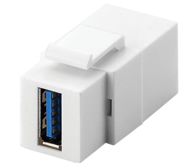 USB-kontaktadapter för panelmontering USB 3.0 vit