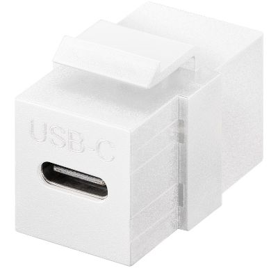 USB-C-kontaktadapter för panelmontering USB 3.2 Gen. 2 vit
