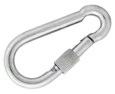 Karbinhake med låsning i stål 60mm (KSZ.6.60)