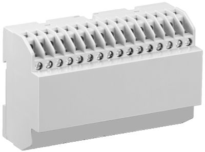 Kopplingsbox för DIN-skena 140x90x60mm grå *