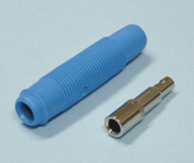 Bananförlängningskontakt 4mm blå