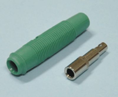 Bananförlängningskontakt 4mm grön