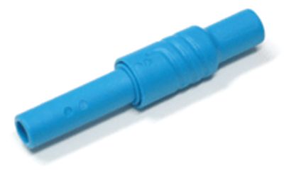 Säkerhetsbanananslutning 4mm, blå