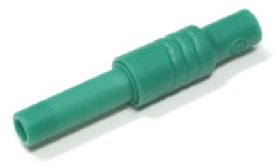Säkerhetsbanananslutning 4mm, grön