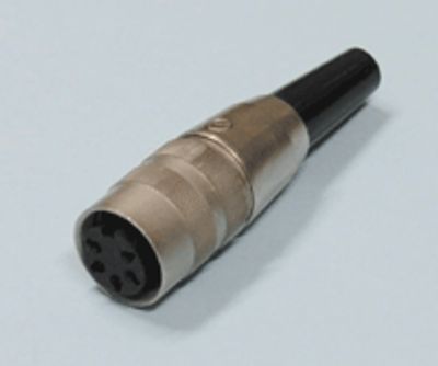 DIN-förlängningskontakt med skruvlåsning 5-polig 60° hona