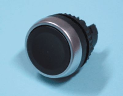 Knappmekanism, låsbar, svart