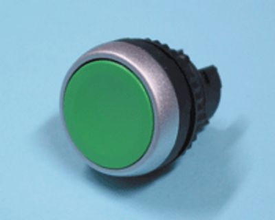 Knappmekanism, återställande, grön