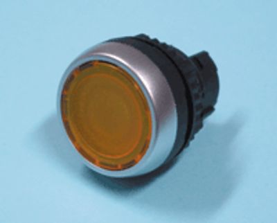 Ljusknappsmekanism, låsbar, gul