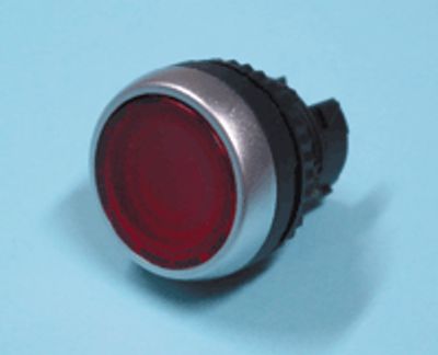 Ljusknappsmekanism, låsbar, röd
