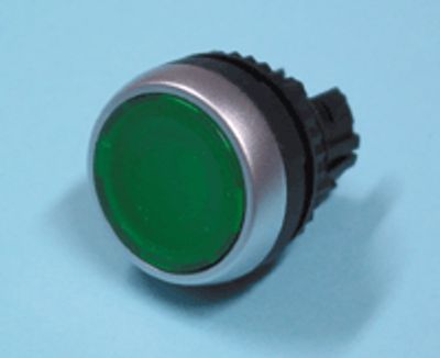 Ljuskontaktmekanism, låsbar, grön