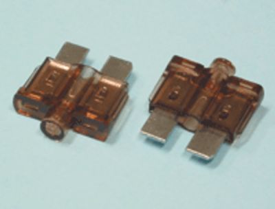 Säkringsplatta med indikatorlampa 7,5A brun