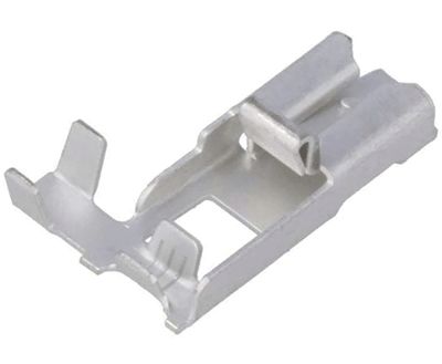 Plattanslutning isoleringsfri med fjäder hona/vinkel 6,3x0,8mm 1,0-2,5 mm²